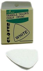 57146: Clover CL432WA Triangle Chalk Whitel, Marks clear accurate lines on your quilts and other sewing projects