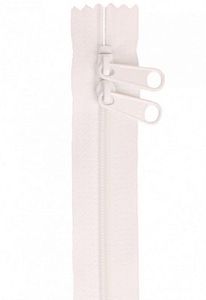 Patterns by Annie ZIP40-100 Handbag Zippers, 40 in Double Slide-White