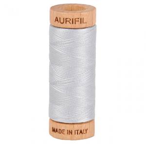 Aurifil 50 WT Cotton Mako Spool Thread Delft Blue, Solid Thread