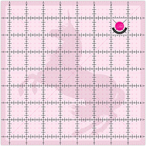 Tula Pink TPSQ4 4 1/2in Square Template with Unicorn