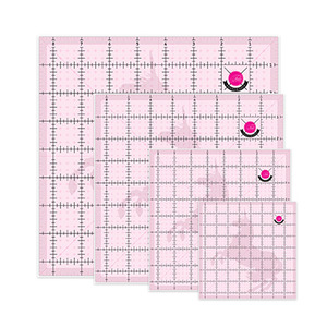 Tula Pink TPSQSET Set of 4 Square Templates with Unicorn
