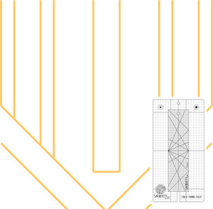 Sariditty, Sarahditty, Saraditty,  SY-LNCHL, by Westalee, Sew Steady, 2PC Linear Channel Rulers Set,