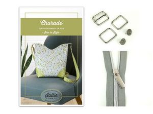 Charade Tote Bag Pattern and Hardware Kit by Sallie Tomato