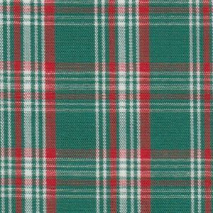 Fabric Finders P-52 Red, Green and White Plaid Fabric 60″ wide bolt