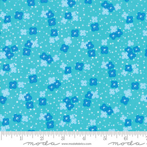 Moda 22385 11 Fiddle Dee Dee Turquoise - Tiny Bubble Buds