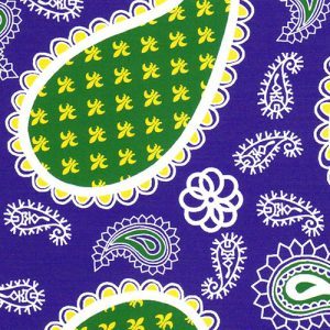 Fabric Finders 2056 Purple and Green Paisley Fabric 60″ wide bolt