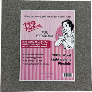 Nifty Notions NNWPM, Wool Pressing Mat 14" x 14" Wool from New Zealand, Nifty Notions NNWPM1414 Wool Pressing Mat 14" x 14" Square x 1/2" Thick from New Zealand