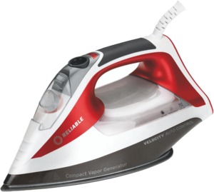 Reliable Velocity 260IR, Auto Control Steam Iron, 8min Auto Shutoff with Bypass for Sewers and Quilters