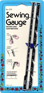 95350: Collins W-79 Sewing Gauge 6in, Set of 6