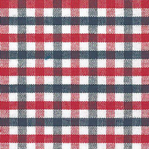 Fabric Finders T96 Red and Navy Blue Check Fabric 60″ wide bolt