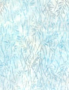 Wilmington Prints 1400 22232 140 Delicate Leaves Cream/Blue