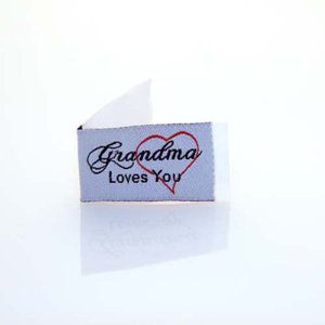 Tag-It-Ons TI003, Tag It Bag of 12 Embroidered Labels: Grandma Loves U