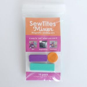 Sew Tites STMIX15, Mixer 15-Pack Magnet Clips Set for Sewing or Quilting plus Embroidery in the Hoop
