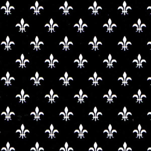 Fabric Finders 1979 White Fleur De Lis Fabric 60″ wide bolt