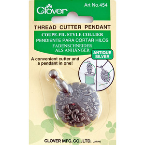 95752: Clover CL454 Box of 3 Thread Cutter Pendants - Silver