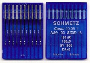 Schmetz Needles S134R-16 sz100/16 10pk needles