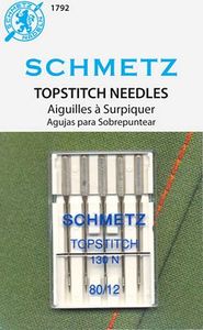 Schmetz Needle S-1792 Topstitch 5-pk sz12/80, 10pkg/box