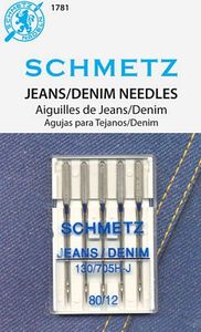 Schmetz Needle S-1781 Denim 5-pk sz12/80, 10pkg/box