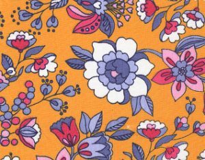 Fabric Finders 1194 Marigold Floral Print by the yard