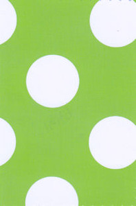 Fabric Finders 1649 White Dots on Lime by the yard