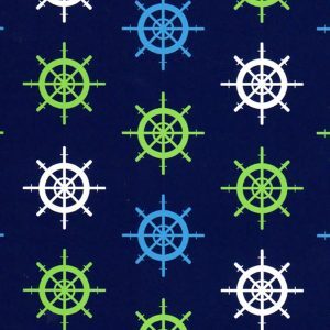 Fabric Finders 1912 Ships Wheel Fabric – Navy by the yard