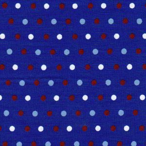 Fabric Finders 1791 Multi Color Polka Dot Fabric – Blue by the yard