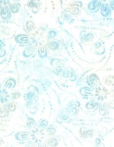 Wilmington Prints 1400 22233 114 Floating Flowers Cream/Blue