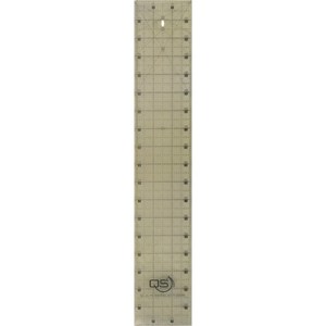 Sew Easy ER4186 Large Quilt Ruler with Straight Line Track Cutter Size  4-1/2in x 27-1/2in, 45mm rotary blade, cuts 45 Fabric Bolts Doubled &  Rolled