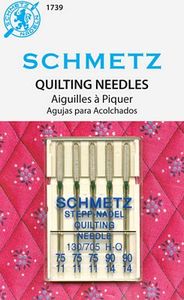 Schmetz S-1739 Quilting 5-pk Assortment sz75&90, 10pk/box