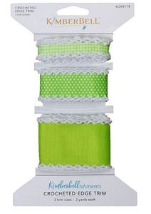 Kimberbell KDKB178 Crochet Edge Trim - Lime Green