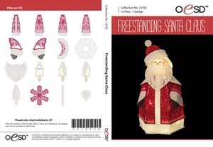 90657: OESD 12702CD FSL Freestanding Santa Claus Embroidery Designs