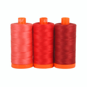 Aurifil Color Builder Pompeii Red 3pc. Thread Collection