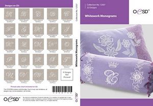 90720: OESD 12507CD Whitework Monograms Embroidery Designs