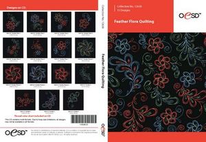 90635: OESD 12638CD Feather Flora Quilting Embroidery Designs