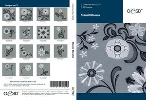 OESD 12579CD Stencil Blooms CD