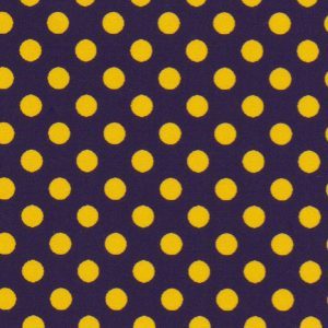 Fabric Finders 2275 Gold Dots on Purple Fabric 60″ wide bolt
