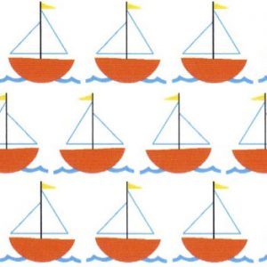 Fabric Finders 1999 Sailboat Fabric – Orange 60″ wide bolt