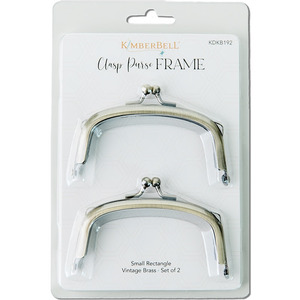 96182: Kimberbell Clasp Purse Frame, Rectangle Small (Vintage Brass) for Keepsake Clasp Purses Design CD