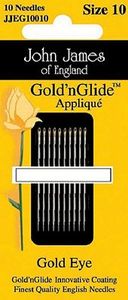 John James 6719-10 Gold'n Glide Applique #10 12 per box
