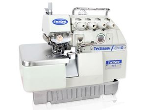 Techsew 757, 5-Thread Industrial Serger Overlock with Table Stand and Servo Motor