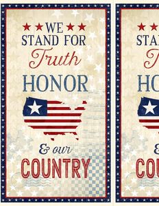 Wilmington Prints 1828 82593 243 America, My Home Large Panel, Multi