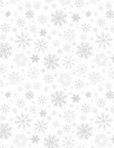 Wilmington Prints 1810 42457 100 Snow Valley Snowflakes White on White