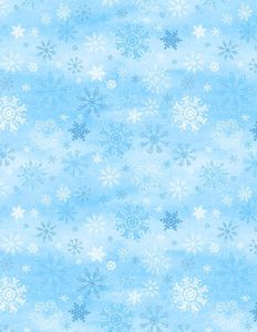 Wilmington Prints 1810 42457 414 Snow Valley Snowflakes Blue