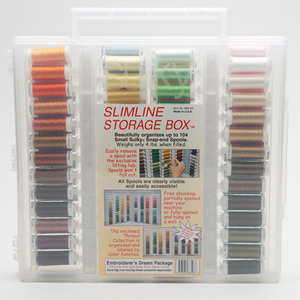 96478: Sulky 885-03 Universal Slimline Embroidery Thread Kit Box 104 x 250yds