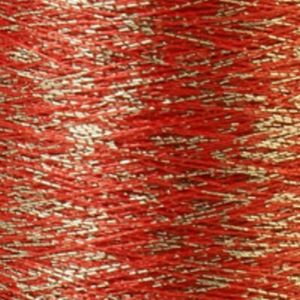 Yenmet Twilight Silver 500m-Red 7048 Spool of Specialty Metallic Thread