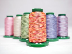 DIME MV001 Medley Variety Variegated 6-Pack 1000m 40wt Poly: Sunset, Forest, Denim Blues, Desert Canyon, Cotton Candy, Carnival