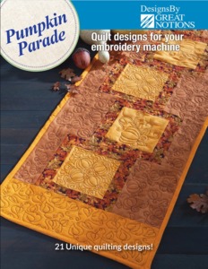 96746: DIME DZN-Pumpkin Parade 21 Quilt Block or Border Designs Collection CD