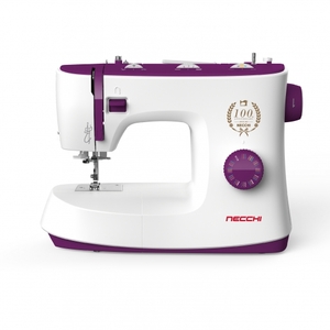 96896: Necchi K132A 32 Stitch Basic Mechanical  Sewing Machine, Auto Threader, 1-Step Buttonhole, Adjustable Stitch Length and Width, All Metal Bobbin Case