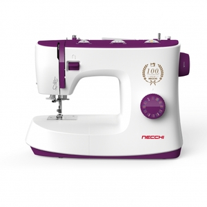 Necchi, Sewing Machine, K132A, Needle Threader, Necchi K132A 32 Stitch Basic Mechanical  Sewing Machine, Auto Threader, 1-Step Buttonhole, Adjustable Stitch Length and Width, All Metal Bobbin Case