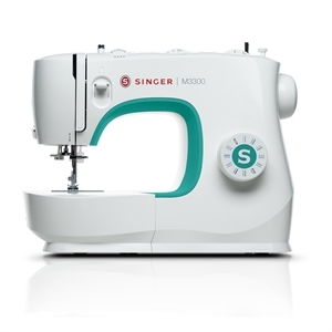 Singer, M3300, Simple, Mechanical, Sewing, Machine, 1-Step, Button, hole, Free arm, Singer M3300 23/97 Stitch Applications Mechanical Sewing Machine, Adj Stitch Length/Width, 1-Step Buttonhole, Auto Thread, $75 Accessories, Metal BC